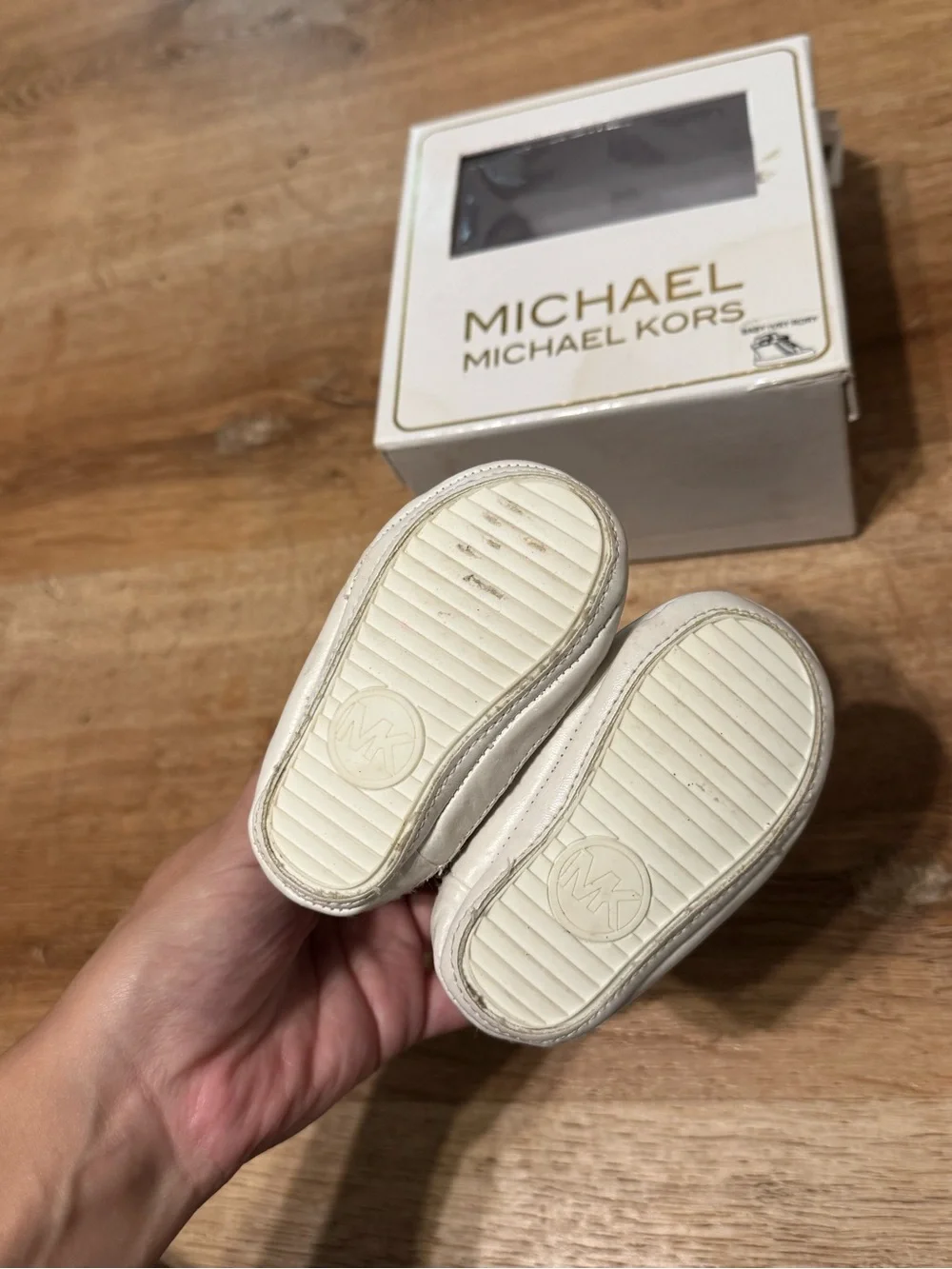 Michael Kors Baby Ivry Rory Metallic High Top Sneakers 3-6M